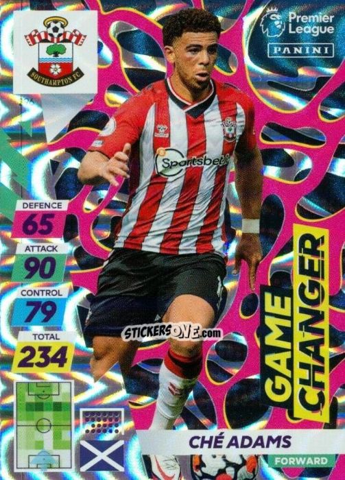 Figurina Ché Adams - English Premier League 2021-2022. Adrenalyn XL Plus n. 296 - Panini