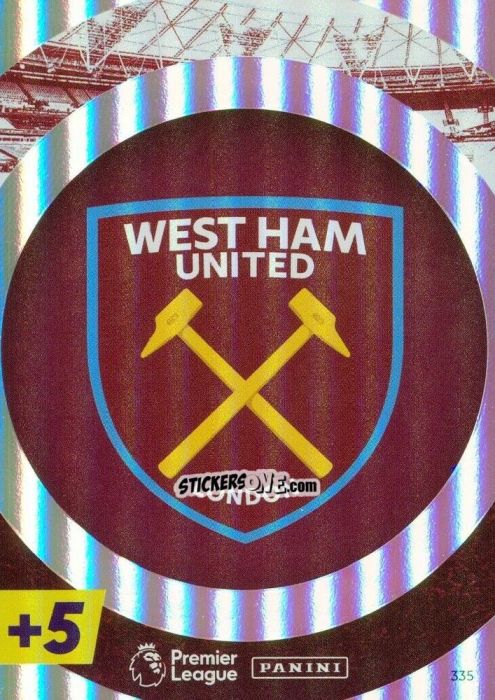 Figurina West Ham United - English Premier League 2021-2022. Adrenalyn XL Plus n. 335 - Panini