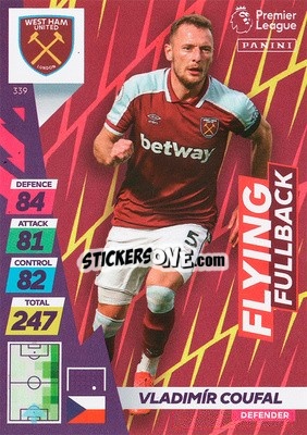 Sticker Vladimír Coufal - English Premier League 2021-2022. Adrenalyn XL Plus - Panini
