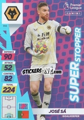 Figurina José Sá - English Premier League 2021-2022. Adrenalyn XL Plus - Panini