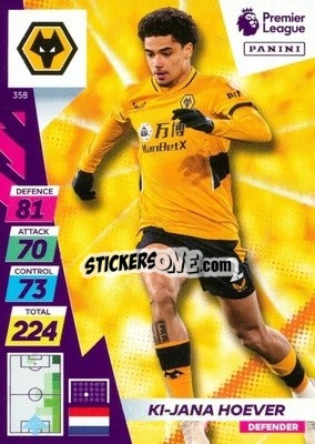 Sticker Ki-Jana Hoever - English Premier League 2021-2022. Adrenalyn XL Plus n. 358 - Panini