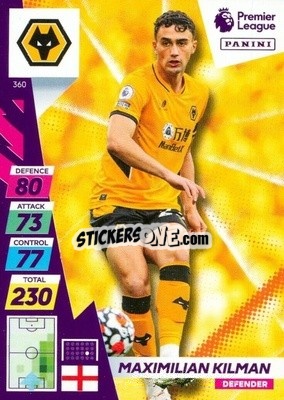 Sticker Maximilian Kilman - English Premier League 2021-2022. Adrenalyn XL Plus - Panini