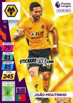 Sticker Joao Moutinho - English Premier League 2021-2022. Adrenalyn XL Plus - Panini