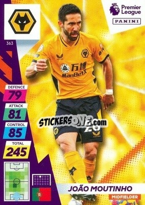 Sticker Joao Moutinho - English Premier League 2021-2022. Adrenalyn XL Plus n. 363 - Panini