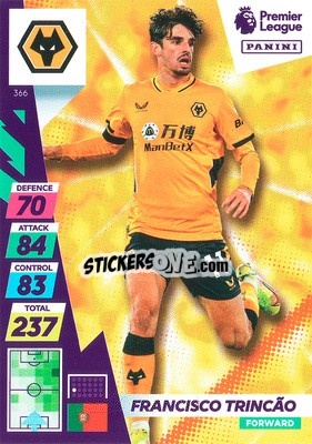 Sticker Francisco Trincao - English Premier League 2021-2022. Adrenalyn XL Plus - Panini