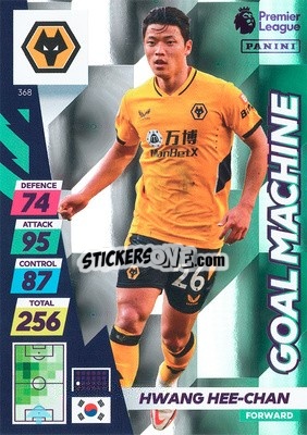 Sticker Hee-Chan Hwang - English Premier League 2021-2022. Adrenalyn XL Plus n. 368 - Panini