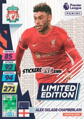 Sticker Alex Oxlade-Chamberlain - English Premier League 2021-2022. Adrenalyn XL Plus - Panini
