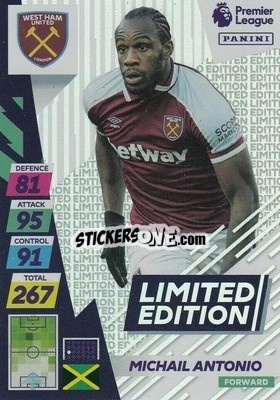 Sticker Michail Antonio - English Premier League 2021-2022. Adrenalyn XL Plus - Panini