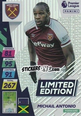 Sticker Michail Antonio - English Premier League 2021-2022. Adrenalyn XL Plus n. LE-MA - Panini