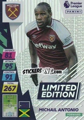 Cromo Michail Antonio - English Premier League 2021-2022. Adrenalyn XL Plus - Panini