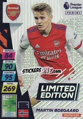 Sticker Martin degaard - English Premier League 2021-2022. Adrenalyn XL Plus - Panini