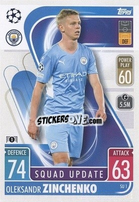 Sticker Oleksandr Zinchenko - UEFA Champions League & Europa League 2021-2022. Match Attax Extra n. SU1 - Topps