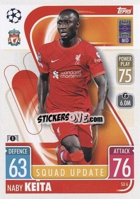 Sticker Naby Keita - UEFA Champions League & Europa League 2021-2022. Match Attax Extra n. SU6 - Topps