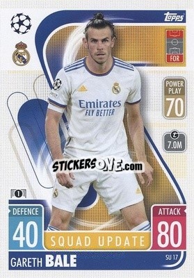 Sticker Gareth Bale - UEFA Champions League & Europa League 2021-2022. Match Attax Extra n. SU17 - Topps