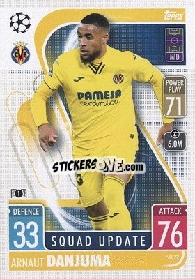 Sticker Arnaut Danjuma - UEFA Champions League & Europa League 2021-2022. Match Attax Extra n. SU22 - Topps