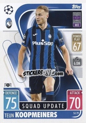 Sticker Teun Koopmeiners - UEFA Champions League & Europa League 2021-2022. Match Attax Extra n. SU29 - Topps
