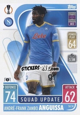 Sticker André-Frank Zambo Anguissa - UEFA Champions League & Europa League 2021-2022. Match Attax Extra n. SU34 - Topps