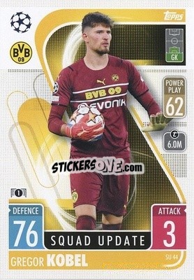 Cromo Gregor Kobel - UEFA Champions League & Europa League 2021-2022. Match Attax Extra - Topps