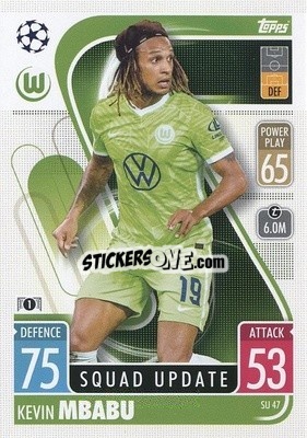 Sticker Kevin Mbabu - UEFA Champions League & Europa League 2021-2022. Match Attax Extra n. SU47 - Topps
