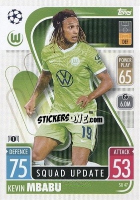 Figurina Kevin Mbabu - UEFA Champions League & Europa League 2021-2022. Match Attax Extra - Topps