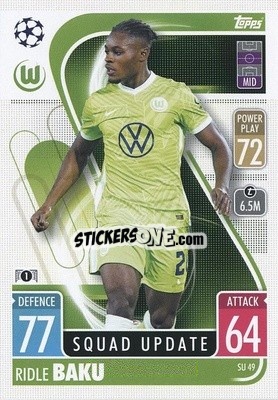 Sticker Ridle Baku - UEFA Champions League & Europa League 2021-2022. Match Attax Extra n. SU49 - Topps