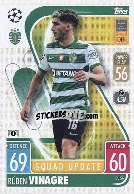 Cromo Rúben Vinagre - UEFA Champions League & Europa League 2021-2022. Match Attax Extra - Topps