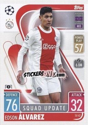 Sticker Edson Álvarez - UEFA Champions League & Europa League 2021-2022. Match Attax Extra - Topps