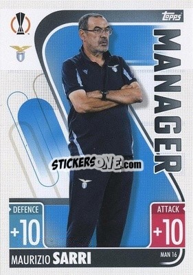Sticker Maurizio Sarri - UEFA Champions League & Europa League 2021-2022. Match Attax Extra n. MAN16 - Topps