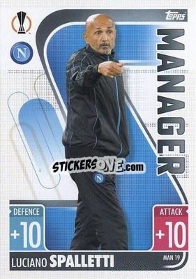 Sticker Luciano Spalletti - UEFA Champions League & Europa League 2021-2022. Match Attax Extra n. MAN19 - Topps