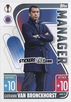Sticker Giovanni van Bronckhorst - UEFA Champions League & Europa League 2021-2022. Match Attax Extra n. MAN23 - Topps