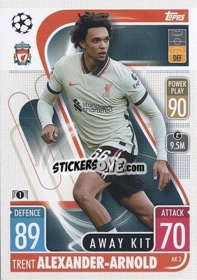Sticker Trent Alexander-Arnold - UEFA Champions League & Europa League 2021-2022. Match Attax Extra n. AK3 - Topps