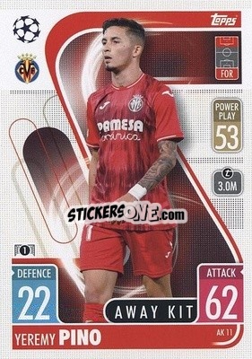 Sticker Jeremy Pino - UEFA Champions League & Europa League 2021-2022. Match Attax Extra n. AK11 - Topps
