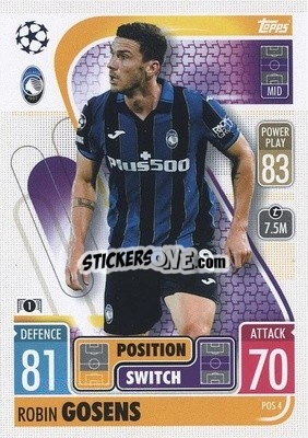 Sticker Robin Gosens - UEFA Champions League & Europa League 2021-2022. Match Attax Extra n. POS4 - Topps