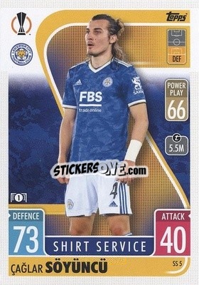 Sticker Caglar Söyüncü - UEFA Champions League & Europa League 2021-2022. Match Attax Extra n. SS5 - Topps