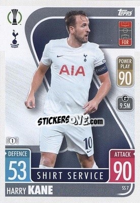 Sticker Harry Kane - UEFA Champions League & Europa League 2021-2022. Match Attax Extra n. SS7 - Topps