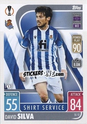 Sticker David Silva - UEFA Champions League & Europa League 2021-2022. Match Attax Extra n. SS12 - Topps