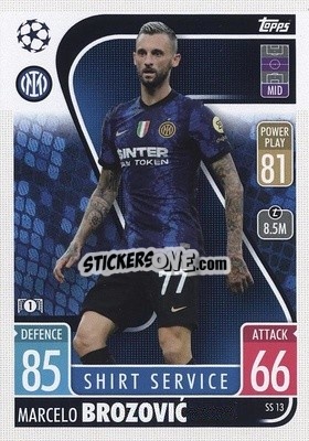 Sticker Marcelo Brozovic - UEFA Champions League & Europa League 2021-2022. Match Attax Extra n. SS13 - Topps