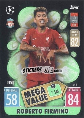 Sticker Roberto Firmino - UEFA Champions League & Europa League 2021-2022. Match Attax Extra n. MV3 - Topps