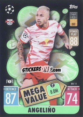 Sticker Angeliño - UEFA Champions League & Europa League 2021-2022. Match Attax Extra n. MV14 - Topps