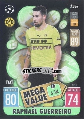 Sticker Raphael Guerreiro - UEFA Champions League & Europa League 2021-2022. Match Attax Extra n. MV15 - Topps
