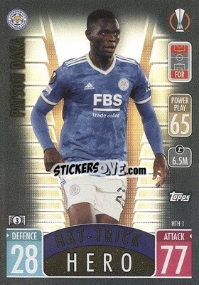 Cromo Patson Daka - UEFA Champions League & Europa League 2021-2022. Match Attax Extra - Topps