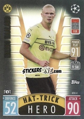 Figurina Erling Haaland - UEFA Champions League & Europa League 2021-2022. Match Attax Extra - Topps