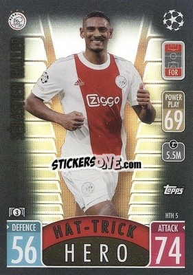 Sticker Sébastien Haller - UEFA Champions League & Europa League 2021-2022. Match Attax Extra n. HTH5 - Topps