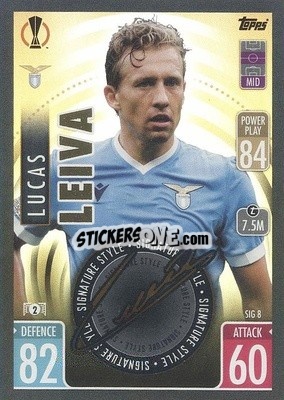 Sticker Lucas Leiva - UEFA Champions League & Europa League 2021-2022. Match Attax Extra n. SIG8 - Topps
