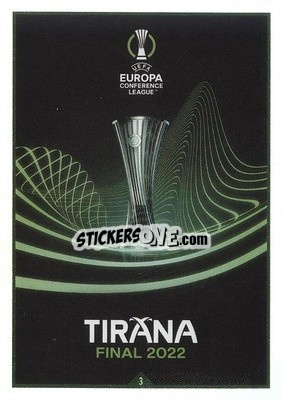 Sticker UEFA Europa Conference League - Tirana  - UEFA Champions League & Europa League 2021-2022. Match Attax Extra n. CF3 - Topps
