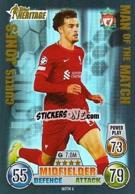 Figurina Curtis Jones - UEFA Champions League & Europa League 2021-2022. Match Attax Extra - Topps