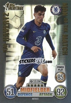 Sticker Kai Havertz - UEFA Champions League & Europa League 2021-2022. Match Attax Extra n. MOTM8 - Topps