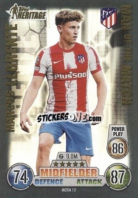 Sticker Marcos Llorente - UEFA Champions League & Europa League 2021-2022. Match Attax Extra n. MOTM12 - Topps