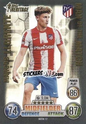 Sticker Marcos Llorente - UEFA Champions League & Europa League 2021-2022. Match Attax Extra - Topps