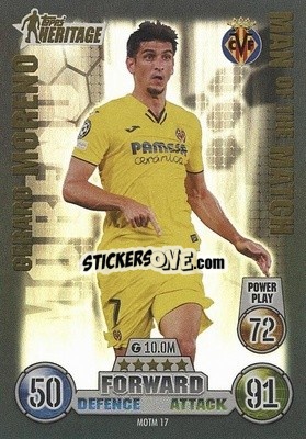 Sticker Gerard Moreno - UEFA Champions League & Europa League 2021-2022. Match Attax Extra n. MOTM17 - Topps